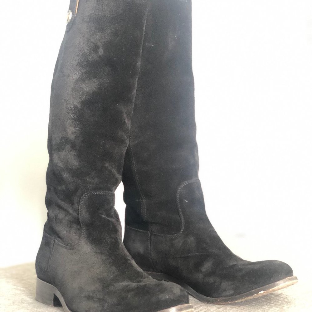 Frye Melissa Button Leather Riding Boot - Picture 2 of 4